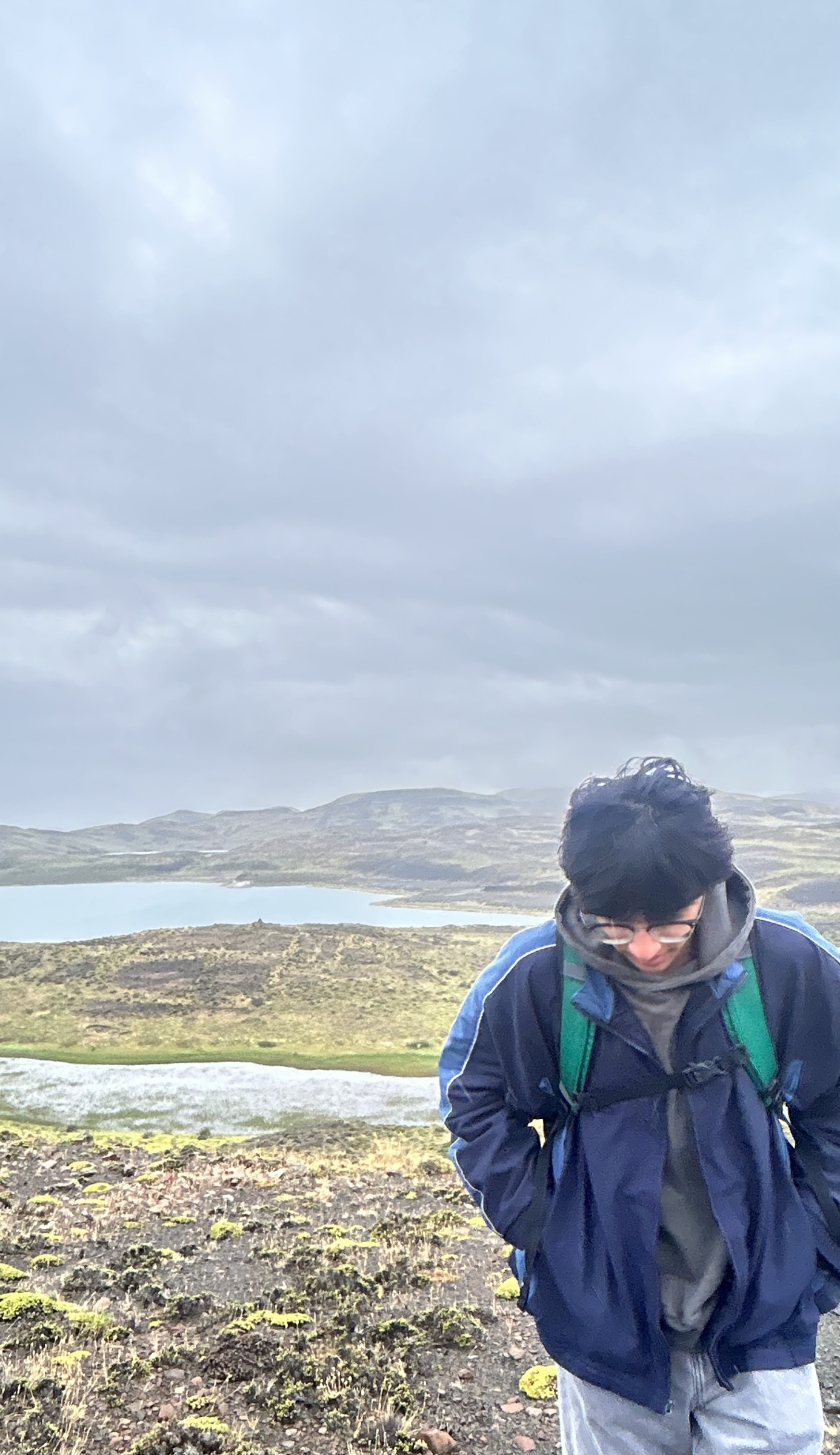 Pranay hiking in Patagonia, Argentina
